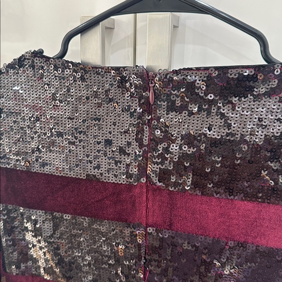 REISS Selene-Striped Velvet Dress - Picture 4 of 7